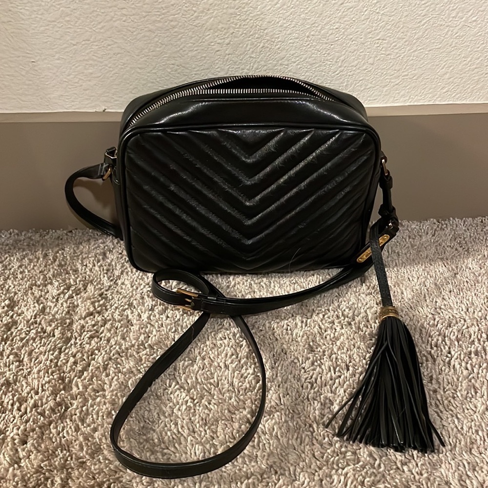 Authentic Ysl Medium Black Camera Bag - image 5